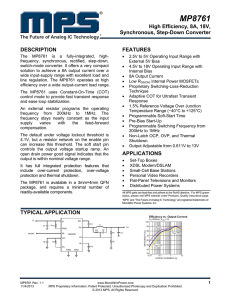 Datasheet - Monolithic Power System