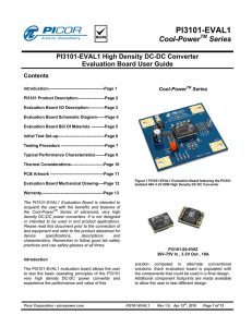 PI3101 Eval Board User Guide