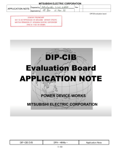 DIP-CIB Evaluation Board APPLICATION NOTE