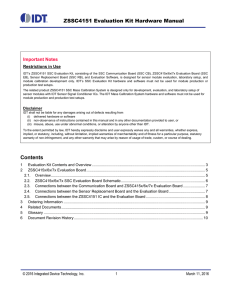 ZSSC4151 Evaluation Kit Hardware Manual