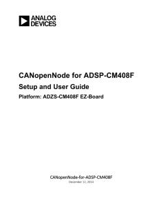 CANopenNode for ADSP