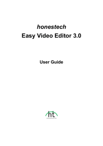 honestech Easy Video Editor 3.0