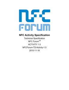 NFC Activity Technical Specification