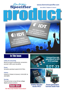 In This Issue - Electronic Specifier