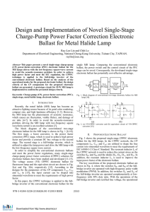 Design and Implementation of Novel Single-Stage Charge