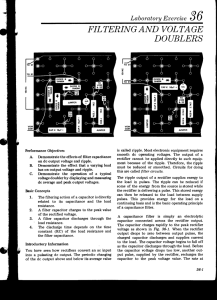 filtering and voltage doublers