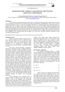 piezoelectric energy harvesting rectifying circuits