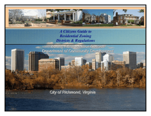 A Citizens Guide to Residential Zoning Districts