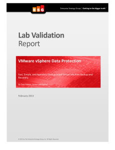 ESG Lab Review for VMware vSphere Data Protection PDF