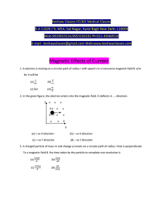 Magnetic Effects of Current - Keshaw Classes | IIT/JEE Coaching Delhi