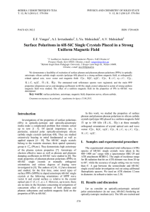 Surface Polaritons in 6H-SiC Single Crystals Placed in a Strong