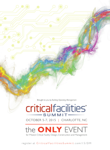 attendee brochure - Critical Facilities Summit