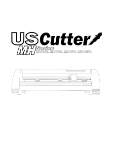 USCutter - MH Series Manual