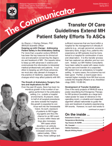 Transfer Of Care Guidelines Extend MH Patient Safety Efforts To ASCs