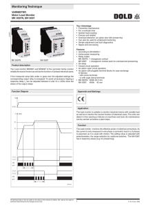 Motor Load Monitor MK 9397N, MH 9397, VARIMETER