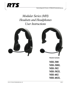 MH Series User Manual