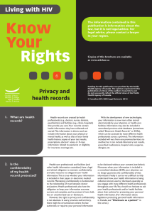 Know Your Rights 6: Privacy and health records