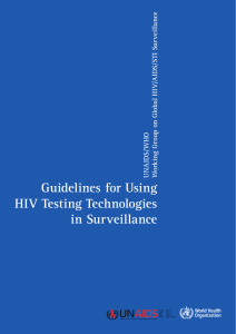 Guidelines for Using HIV Testing Technologies in Surveillance