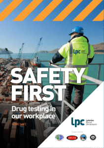 Drug testing in our workplace - Lyttelton Port of Christchurch