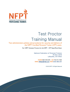 Test Proctor Training Manual