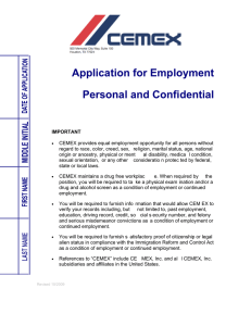 Application for Employment Personal and Confidential