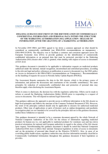 hma/ema guidance document on the identification of commercially