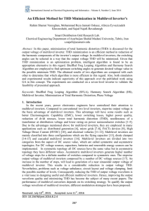 An Efficient Method for THD Minimization in Multilevel Inverter`s