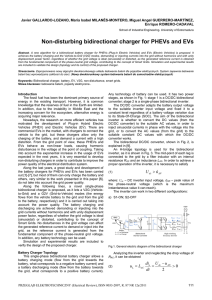 Non-disturbing bidirectional charger for PHEVs and EVs