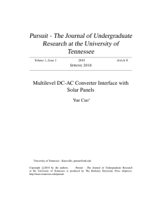 Multilevel DC-AC Converter Interface with Solar Panels