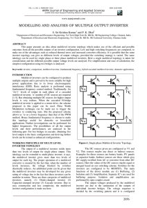 MODELLING AND ANALYSIS OF MULTIPLE OUTPUT INVERTER