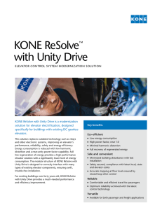 KONE ReSolve™ with Unity Drive