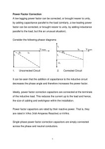 Power Factor Correction Note 1 and student