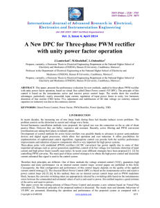 A New DPC for Three-phase PWM rectifier with unity power factor