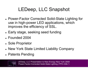 LEDeep, LLC Snapshot