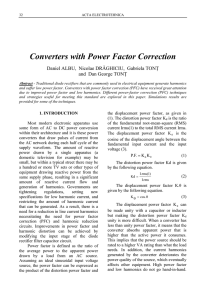 CONVERTERS WITH POWER FACTOR CORRECTION