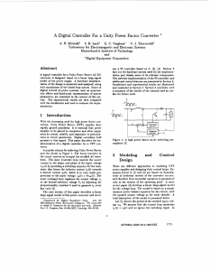 A digital controller for a unity power factor converter