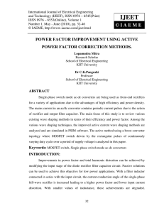 power factor improvement using active power