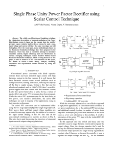 Single Phase Unity Power Factor Rectifier using Scalar Control