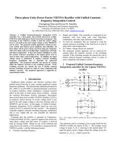 Three-phase Unity-Power-Factor VIENNA Rectifier with Unified