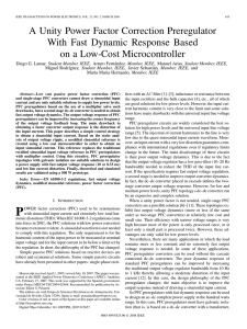 A Unity Power Factor Correction Preregulator With Fast Dynamic