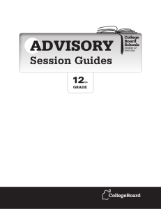 Advisory Session Guides