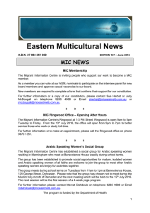 Eastern Multicultural News - Migrant Information Centre