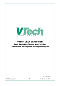 vtech leak detection - VTech Process Equipment