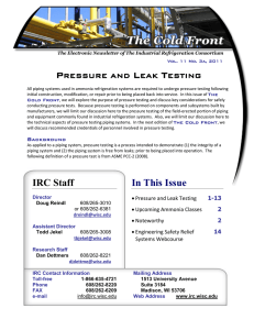 Cold Front - Vol. 11 No. 3, 2011 Newsletter