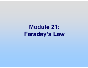 Faraday Law - MIT OpenCourseWare