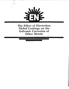 The Effect of Electroless Nickel Coatings on the