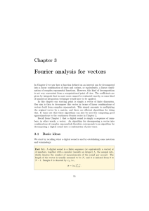 Fourier analysis for vectors