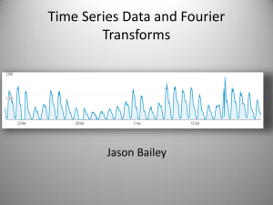 Time Series Analysis and Fourier Transforms