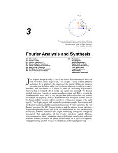 Fourier Analysis and Synthesis