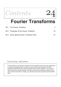 The Fourier Transform